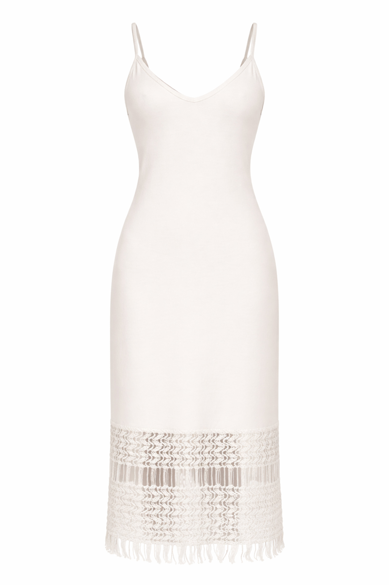 Сарафан трикотажний з мереживом фото